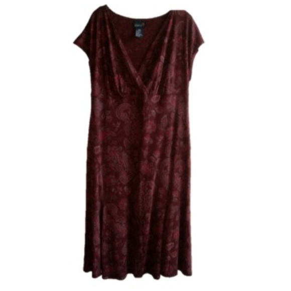 Scarlett Dresses & Skirts - Scarlett Women's Plus Burgundy Dress - Size: 18W